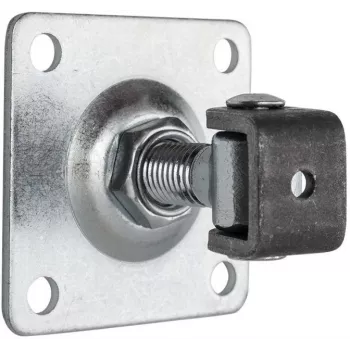 PSG 61.019 Adjustable Weld-On Hinge with Mounting Plate 100x100x4mm - M20 Thread