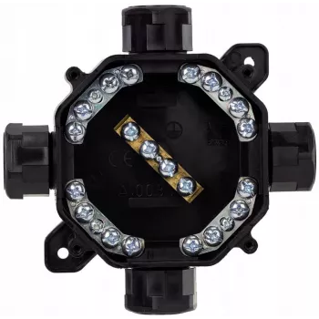 PAWBOL A.0035C nadžbukna hermetička kutija PG16, IP67 (5x4mm²), crna