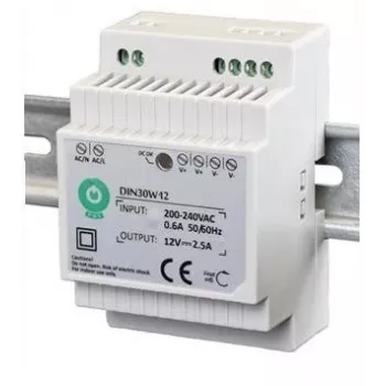EURA DIN30W12 napajanje za DIN-letvu 12V 2,5A DC