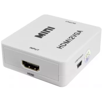 PULSAR HDMI na VGA konverter sa zvukom - crni