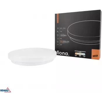 KAFLER FIONA LED stropna svjetiljka 12W 3000/4000/6500K 1200lm IP20 bijela