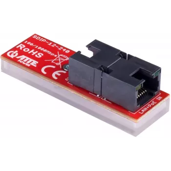 ATTE SDIP-12-240 PoE+ adapter 30W DIN tračnica Gigabit