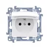 KONTAKT SIMON 10 modul bijela utičnica 1x Z/U s poklopcem IP44 vijčane stezaljke 16A 250V