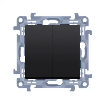 KONTAK-SIMON KONTAKT SIMON 10 modul crni mat serija prekidač samostezni 10AX 250V