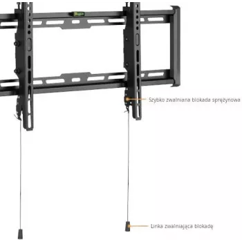 GETFORT GF-T3780-75 nagibni TV zidni nosač za LED/LCD 37-80 inch 75 kg VESA 650x405 mm crni