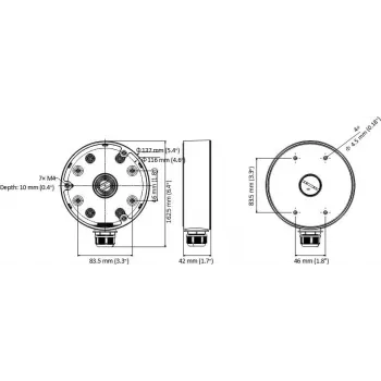 MITON MT-P1280-D21-B Surface-Mounted Junction Box, Grey (RAL 7035), IP65, IK07, ABS