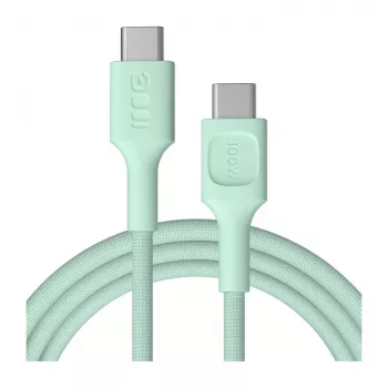Green Cell PowerStream USB-C na USB-C kabel 100W 2m mint zeleni