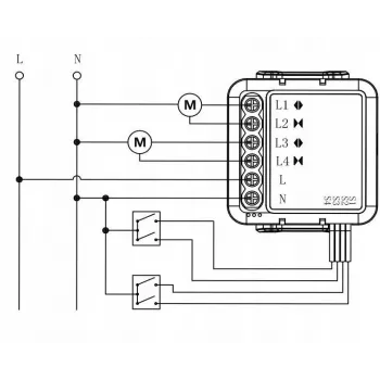 OXT T228 mini WiFi kontroler roleta 2 kanala Tuya Smart