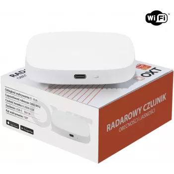 OXT T155 radarski senzor prisutnosti s milimetarskim valovima 24GHz sa senzorom osvjetljenja, USB WiFi Tuya Smart
