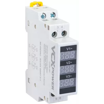 VCX DVM 3-fazni modularni indikator napona 80-500V AC DIN tračnica
