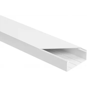 STASIŃSKI LS 90x40 Electrical Installation Trunking Kit White 2m (Pack of 8)