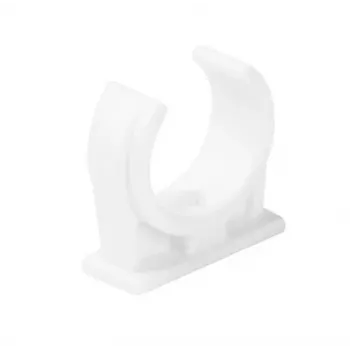 STASIŃSKI SP. Z O.O. Semi-Open Electrical Conduit Clip White U-20 (Pack of 100 pcs.)