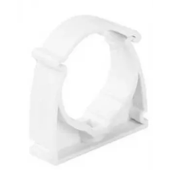 STASIŃSKI SP. Z O.O. Lockable Electrical Installation Pipe Clamp White UZE-28 (Pack of 100 pcs.)
