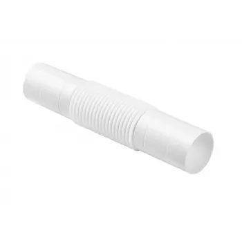 STASIŃSKI SP. Z O.O. ZCL-16 Flexible Electrical Installation Pipe Connector, Straight, White (Pack of 100 pcs.)