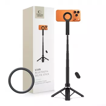 TECH-PROTECT L11S MagSafe Bluetooth selfie stick stativ crni