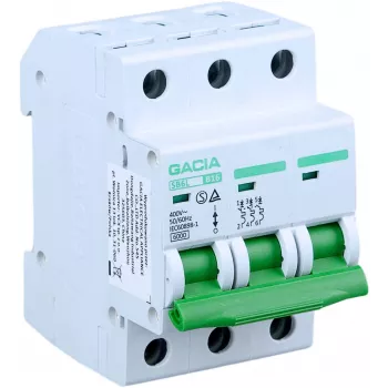 GACIA SB6L B 3P 20A minijaturni prekidač, 6kA, B-karakteristike, 3-polni, 20A