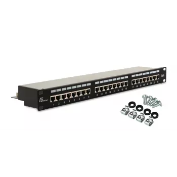 GETFORT PGF-5EFTP24-B6 patch ploča FTP Cat.5e 24 porta 1U crna