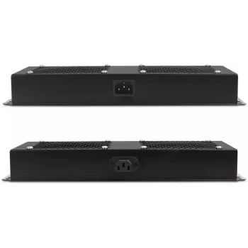 Getfort GF-FAN2 1U 19 inch rack ventilacijska ploča s 2 ventilatora, crna