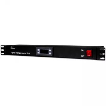 Getfort GF-TR 1U rack termostat, digitalni, 19 inch, crni