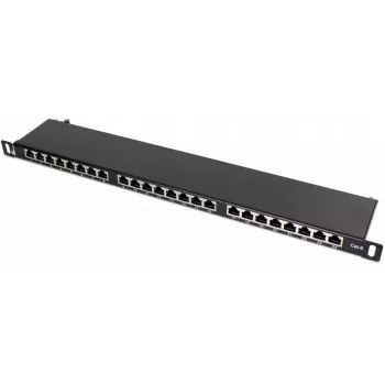 GETFORT PGF-6FTP24-B8 FTP Cat.6 24-portni patch panel 0.5U crni
