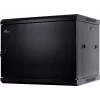 GETFORT 19 inch CALI 9U 600x450 zidno kućište s čeličnim vratima, crno (RAL 9005)