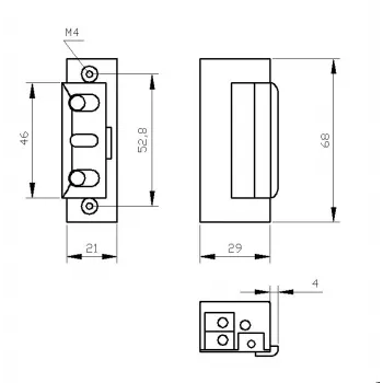 ELEKTRA-PLUS R4 električni otvarač vrata s blokadom 24V 7520