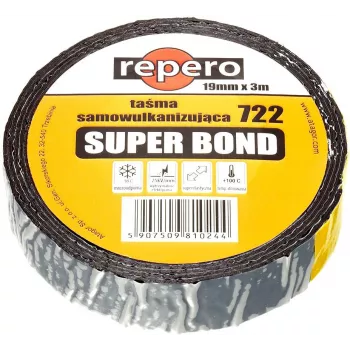 REPERO 722E Super Bond samovulkanizirajuća traka 25mm x 3m, crna