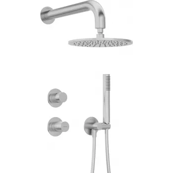 DEANTE podni tuš set s tuš glavom - krom, kišni tuš 250 mm, jednoručna miješalica