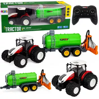 LEAN TOYS daljinski upravljani poljoprivredni traktor s prskalicom za tekuće gnojivo 1:24