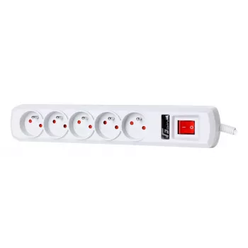 Getfort produžni kabel sa zaštitom od prenapona 5A 5m sivi