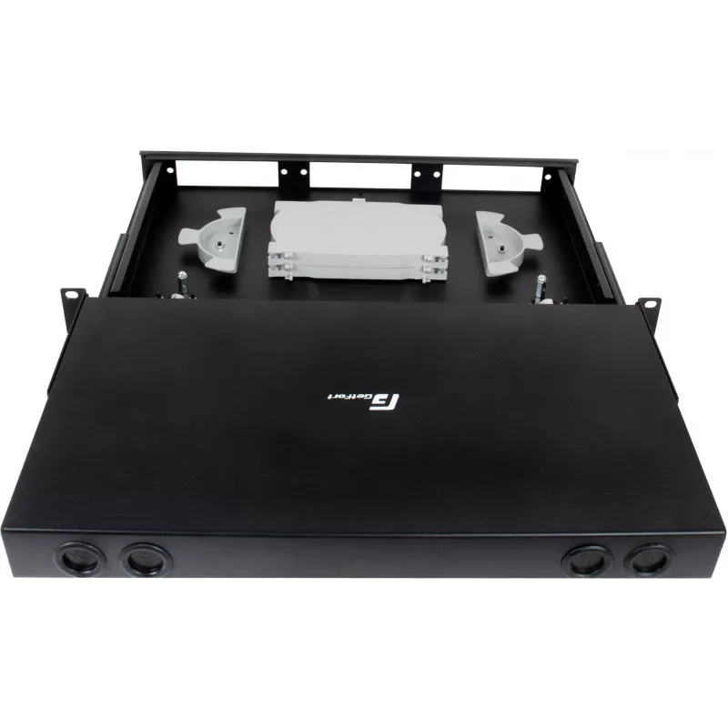 GETFORT GF-FO-MOD 1U 19 inch rack optički patch panel, 3 modula, crni