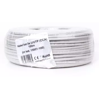 GETFORT Cat.5e U/UTP CCA mrežni kabel 100m, sivi
