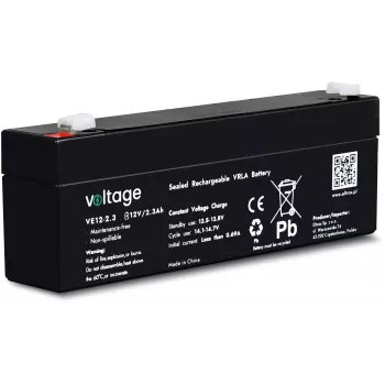 VOLTAGE AGM baterija 12V 2,3Ah VE12-2.3 (životni vijek 6-9 godina)