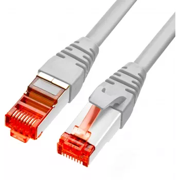 GETFORT CAT.6A S/FTP LSOH patch kabel 10m sivi