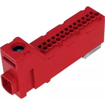 PAWBOL LZB E.4136CZ redna stezaljka bez vijaka, 12-polna, crvena, 450V 24A