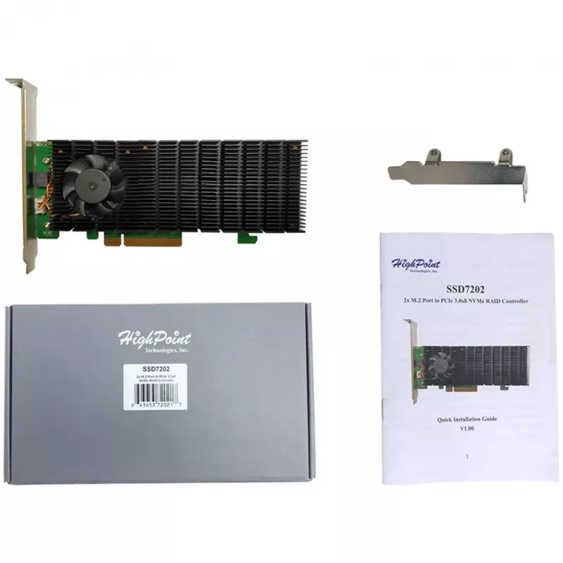 HighPoint SSD7202 NVMe RAID kontroler za pohranu