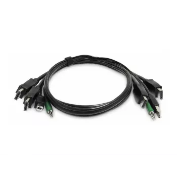 StarTech.com SK2DPMMKVM06-TAA-2U dvostruki DisplayPort KVM kabel 1,8 m, 2x USB, audio, TAA