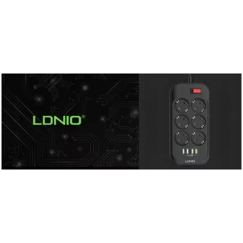 LDNIO SE6403 produžni kabel, 6 utičnica + 4 USB