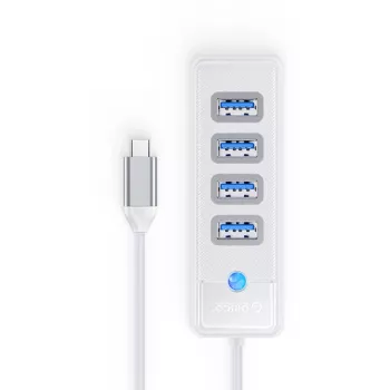 ORICO PW4U-C3-015-WH-EP USB-C hub 4x USB-A 3.2 Gen 1 bijeli