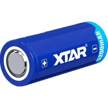 XTAR 26650 3,7 V 5200 mAh zaštićena Li-Ion punjiva baterija (Button Top)