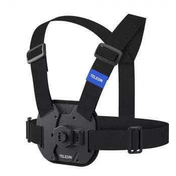 TELESIN prsni nosač za Insta360 GoPro SJCAM DJI Xiaomi akcijske kamere - crni
