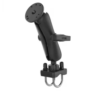 RAM MOUNTS C Size srednji dvostruki zglobni nosač, crni, 5,69 inch ukupna duljina