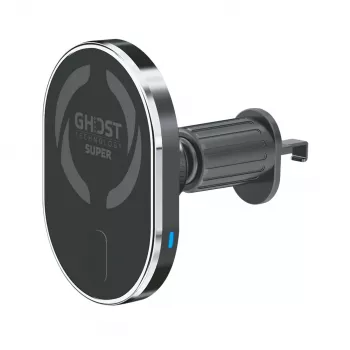 CELLY MagSafe auto držač s bežičnim punjenjem - 15W Qi brzo punjenje, nosač na ventilaciju, 360° rotacija, crni