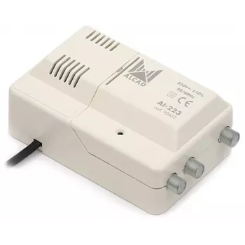 Alcad AL-223 VHF-UHF širokopojasno pojačalo 1 ulaz 2 izlaza