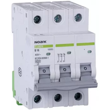 Noark Ex9BN 3P C20 minijaturni automatski osigurač 6kA 20A 3-polni C-karakteristika MCB