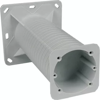 KOPOS KEZ_KB Electrical Installation Box for Insulated Facades, 120x120mm, Grey/Orange