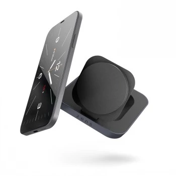 ZENS magnetski punjač za noćni ormarić - 20W bežični stalak za punjenje za iPhone i AirPods (crni)