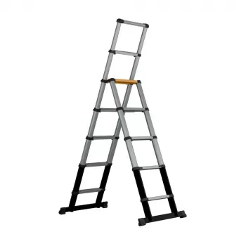 Batavia 7065240 teleskopične ljestve 205 cm, nosivost 150 kg, eloksirani aluminij, srebrno-crne
