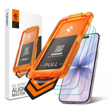 Spigen Glas.tR AlignMaster Slim 3-Pack zaštitna folija od kaljenog stakla za Apple iPhone 17