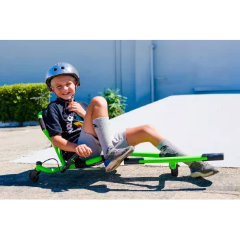 EzyRoller Spinner Pro X zeleni 360° gokart na nožni pogon za djecu od 10 godina